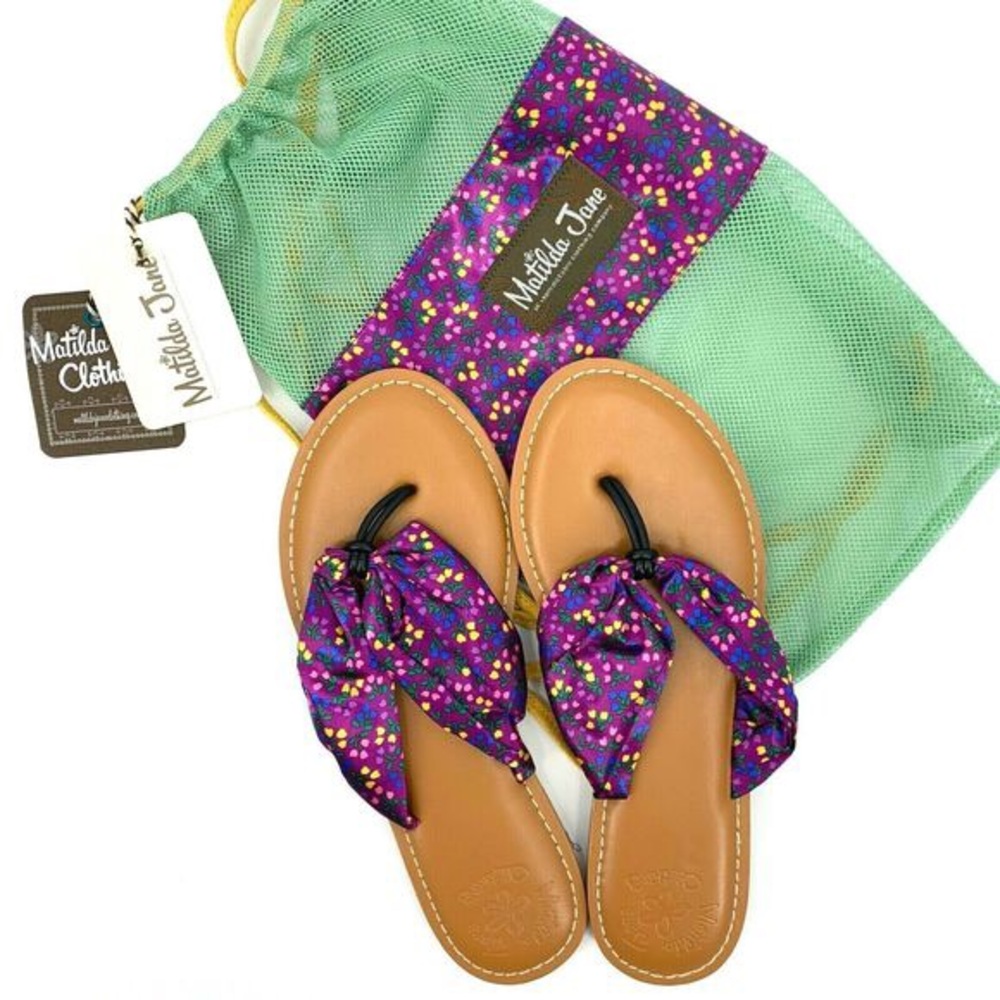 NWT Matilda Jane Toes in the Sand Flip Flops